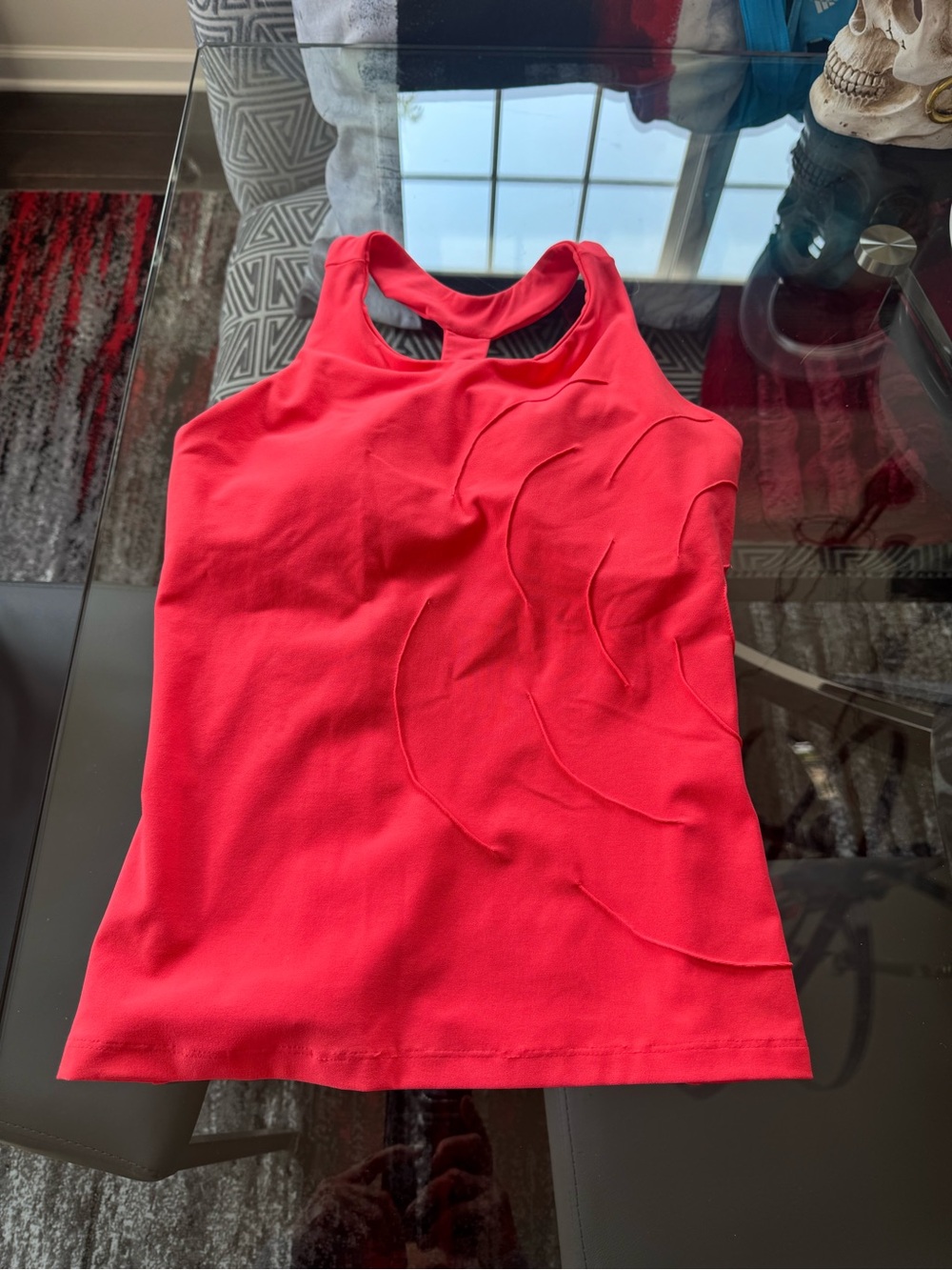 Eliza Audrey Athletic/Tennis Tank in Bright Coral